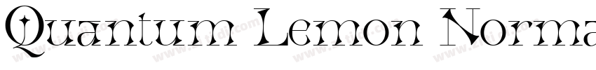 Quantum Lemon Normal字体转换 Quantum Lemon Normal字体转换